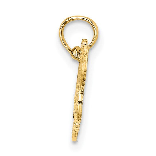 10K/14K Yellow Gold Hockey Mom Pendant