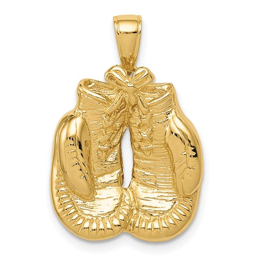 10K/14K Golden Glove Boxing Gloves Pendant