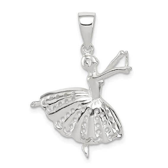Sterling Silver Ballroom Dancer Pendant