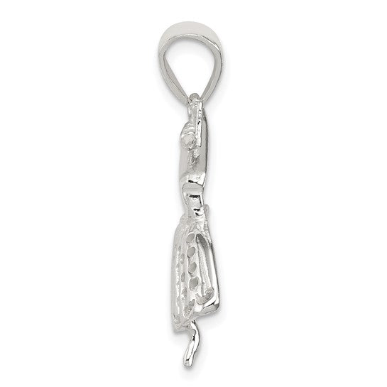 Sterling Silver Ballroom Dancer Pendant