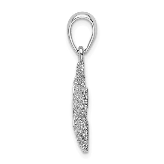 Sterling Silver 14K Gold Star Fish Two Tone Pendant
