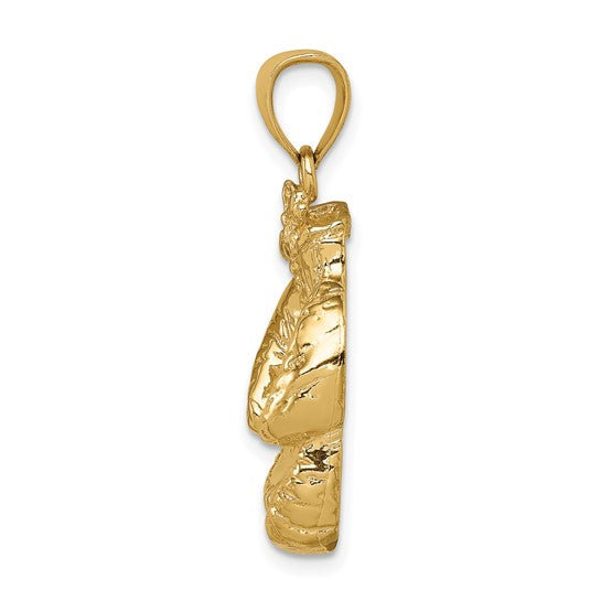 10K/14K Gold Boxing Gloves Pendant