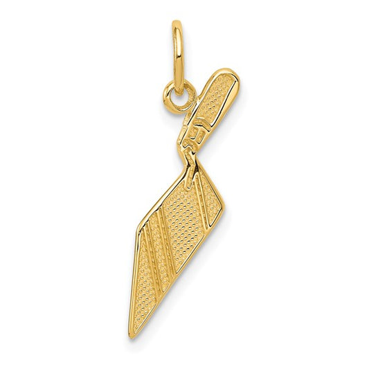 10K Yellow Gold Mason Brick Trowel Pendant
