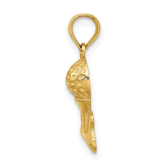 10K Yellow Gold Gold Green Pendant