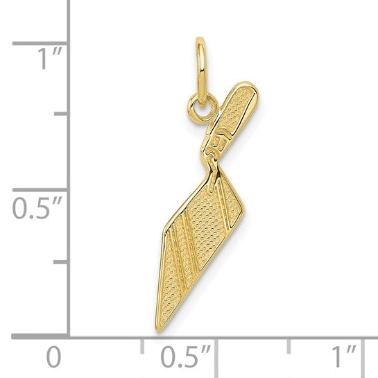 10K Yellow Gold Mason Brick Trowel Pendant