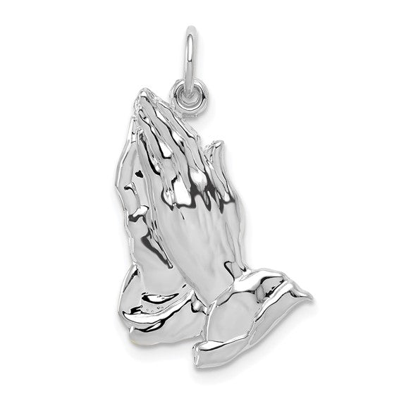 14K Yellow Gold White Gold Praying Hands