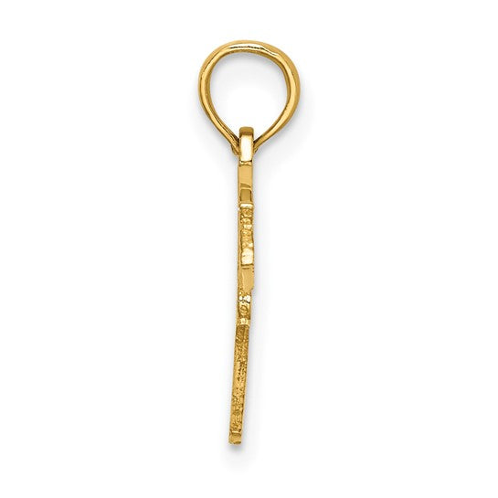 14K Yellow Gold firefighter Insignia Charm