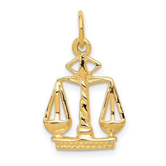 14K White/Yellow Gold Scalers Of Justice Pendant