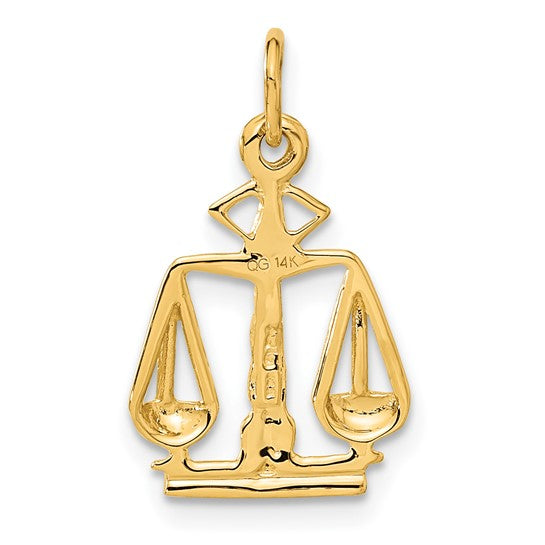 14K White/Yellow Gold Scalers Of Justice Pendant