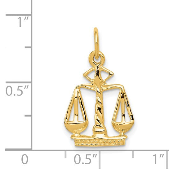 14K White/Yellow Gold Scalers Of Justice Pendant