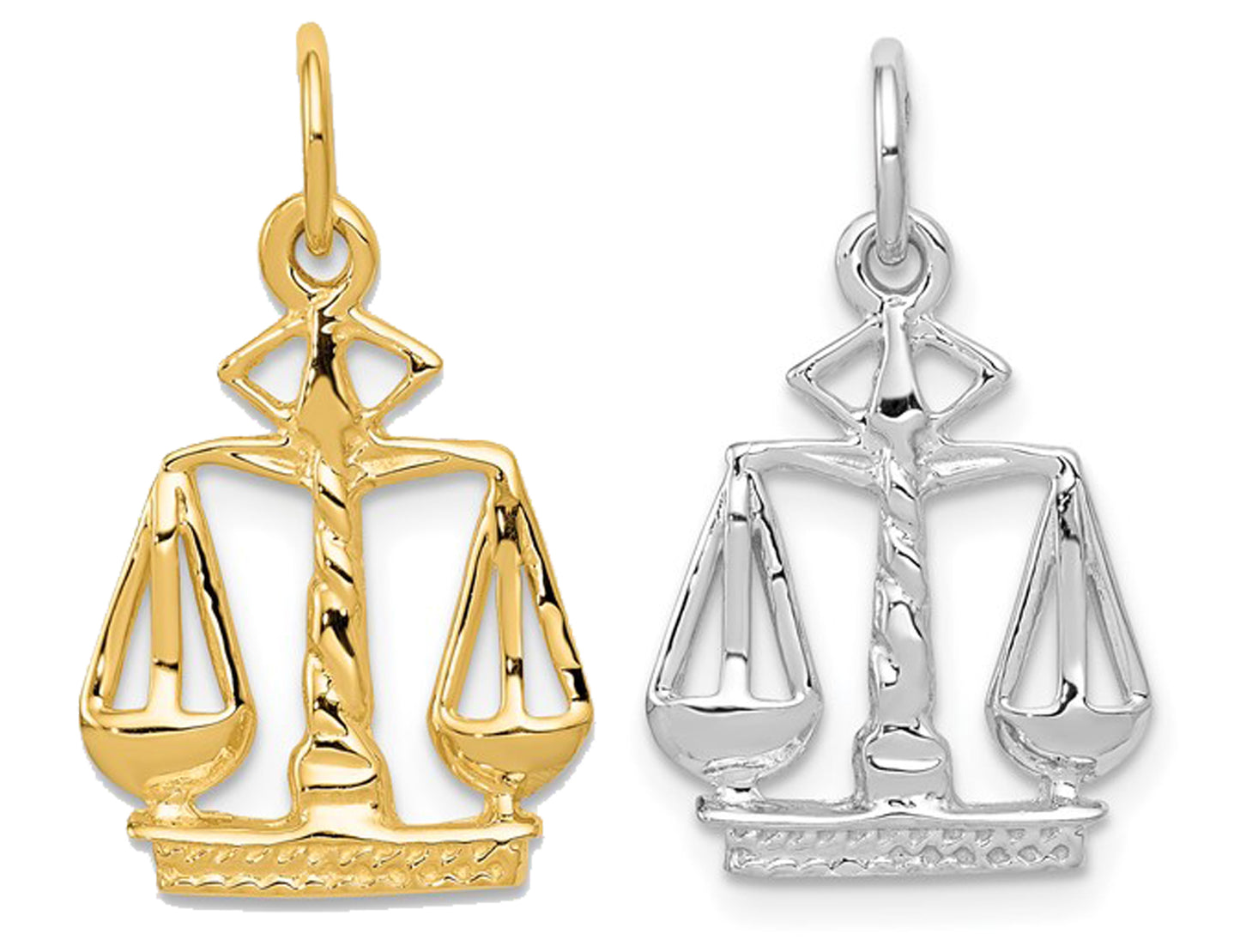 14K White/Yellow Gold Scalers Of Justice Pendant