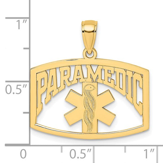 14K Yellow/White Gold Paramedic Pendant
