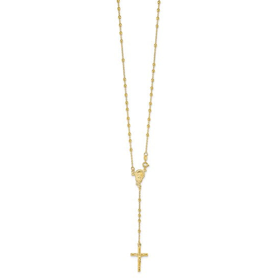14K Gold Filled Sterling Silver Rosary Beads
