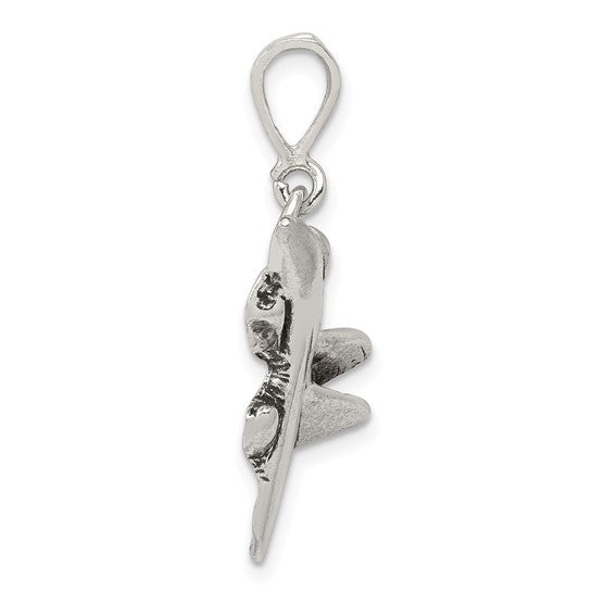Sterling Silver Airforce Fighter Jet Pendant