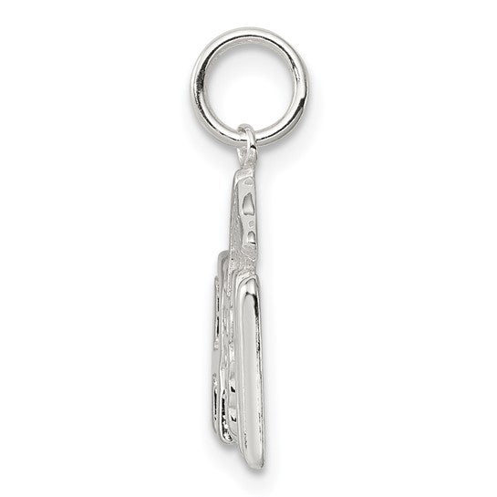 Sterling Silver Registered Nurse RN Symbol Pendant