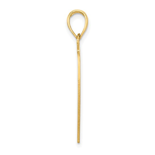 14K Yellow Gold EMT Shield Pendant