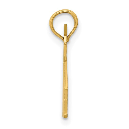 14K Yellow Gold School House Teacher Pendant