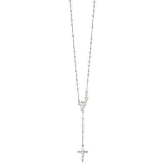 Sterling Silver Polished Rosary Beads
