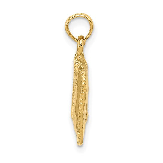 14K Yellow Gold Cosmetics 3D Purse Make Up Artist Pendant