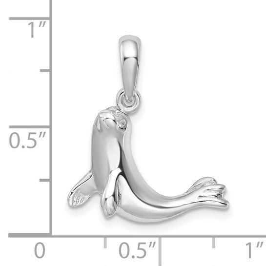 Sterling Silver Sea Life Seal Pendant