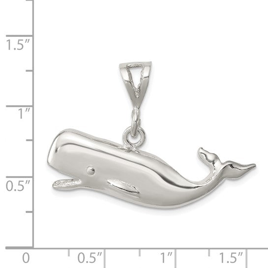 Sterling Silver Whale Pendant