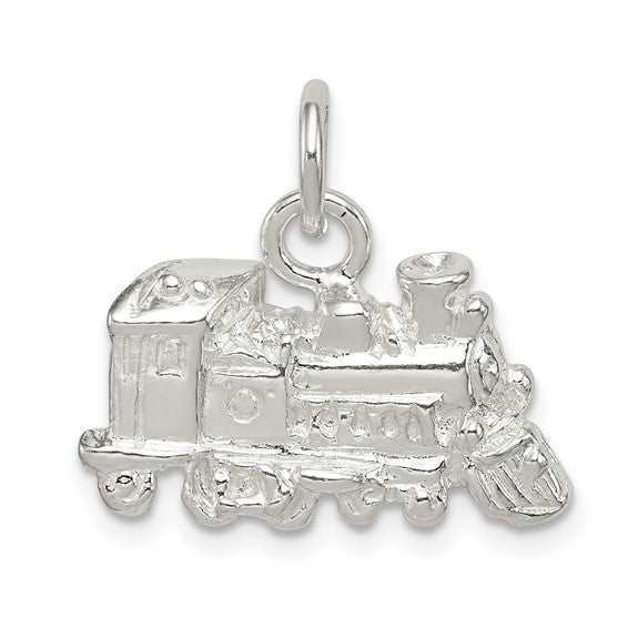 Sterling Silver Train Conductor Train Pendant