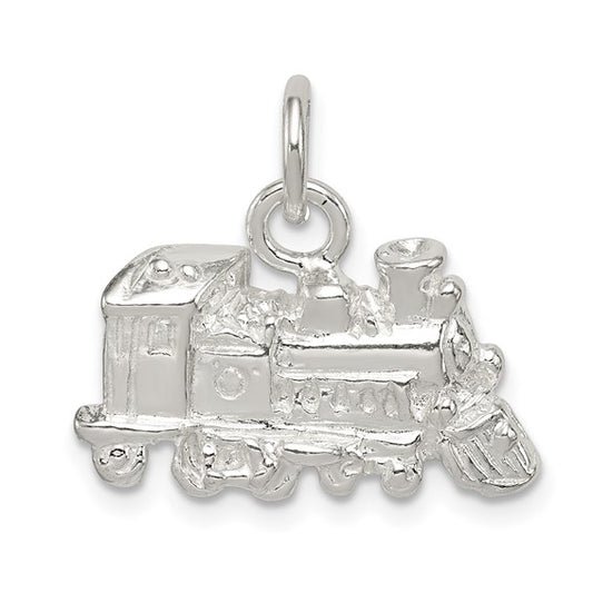 Sterling Silver Train Conductor Train Pendant