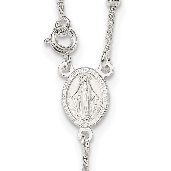 Sterling Silver 16" Children's Rosary Beads