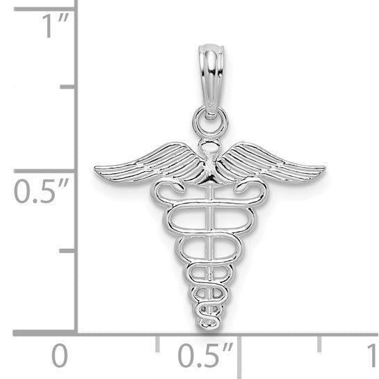 Sterling Silver First Responder Caduceus Pendant