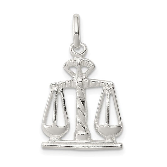 Sterling Silver Lawyer Scales Of Justice Pendant