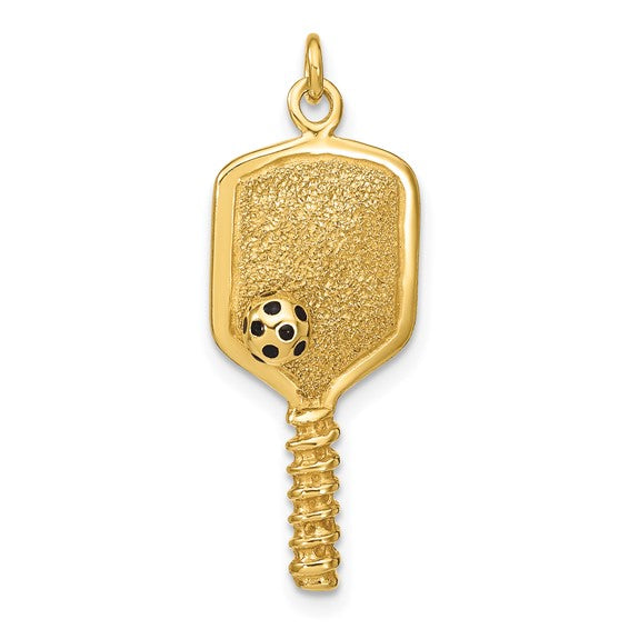 14K Gold Filled Pickle Ball Pendant