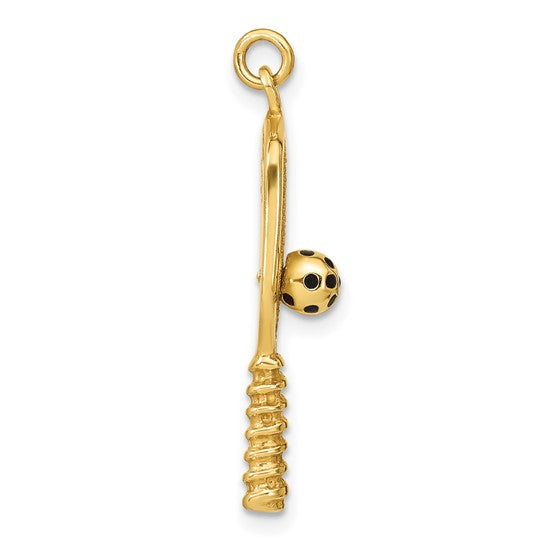 14K Gold Filled Pickle Ball Pendant