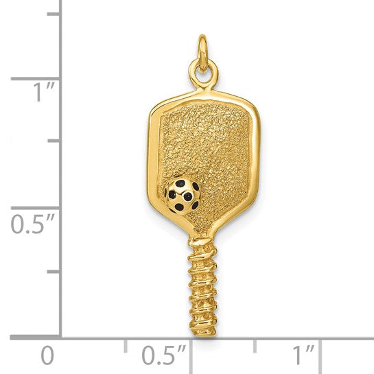 14K Gold Filled Pickle Ball Pendant