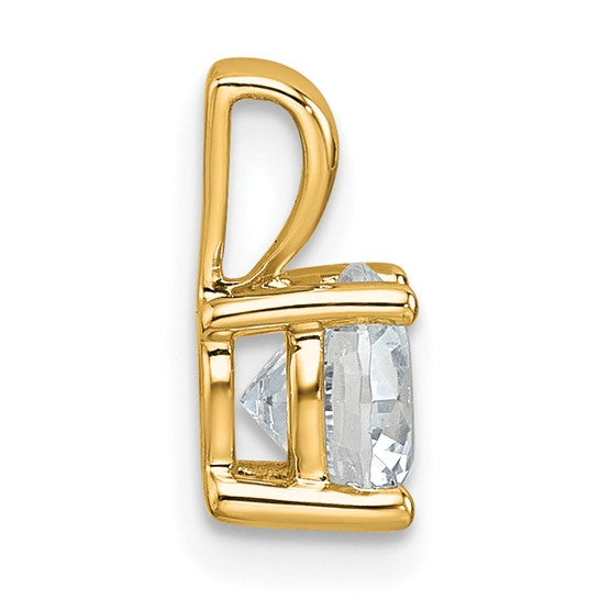 14K Yellow/White Gold .5 - 5 Carat Lab Grown Certified Diamond Pendant