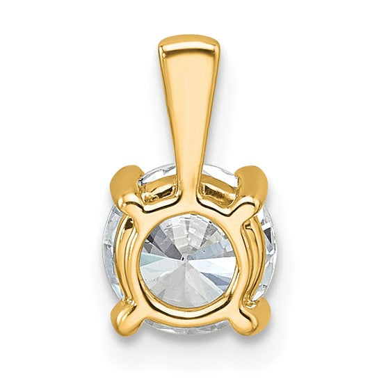 14K Yellow/White Gold .5 - 5 Carat Lab Grown Certified Diamond Pendant