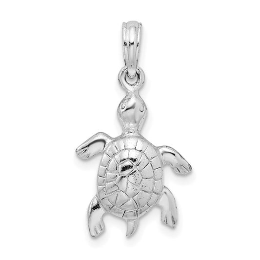 Sterling Silver Sea Turtle Pendant