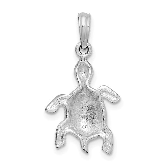 Sterling Silver Sea Turtle Pendant