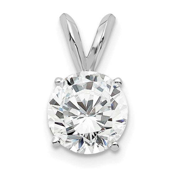 14K Yellow/White Gold .25 - 1 Carat Lab Grown Certified Diamond V Pendant