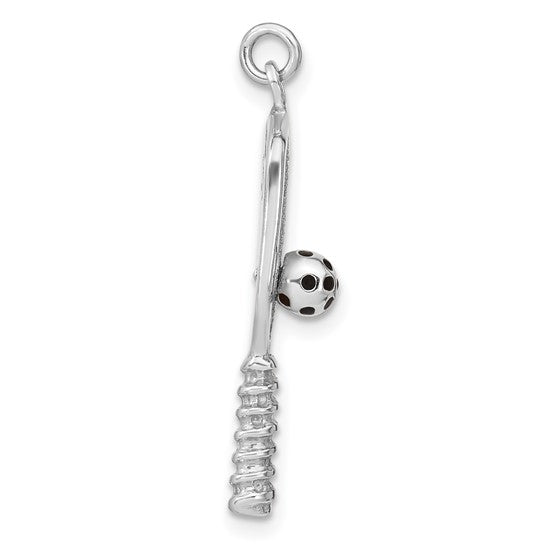 Sterling Silver Pickleball Pendant