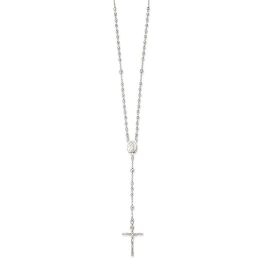 Sterling Silver 16" Children's Multiple Silver Bead Rosary Beads