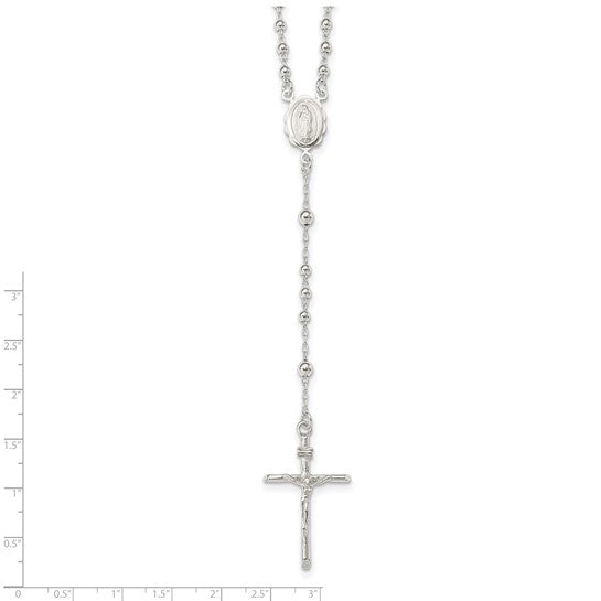 Sterling Silver 16" Children's Multiple Silver Bead Rosary Beads
