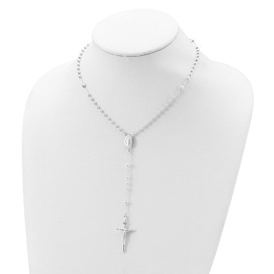 Sterling Silver 16" Children's Multiple Silver Bead Rosary Beads