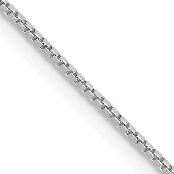 14K White Gold Box Chain