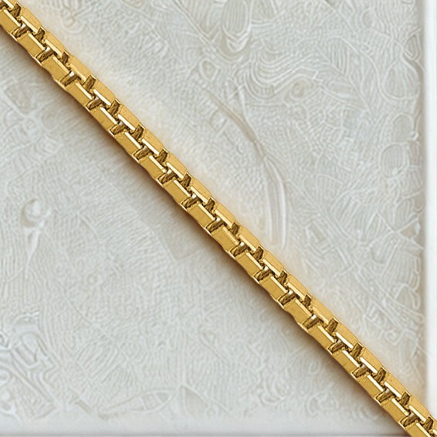 14K Yellow Gold Box Chain
