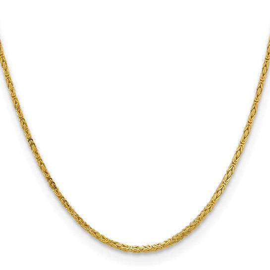 14K Byzantine Chain Yellow Gold/White Gold