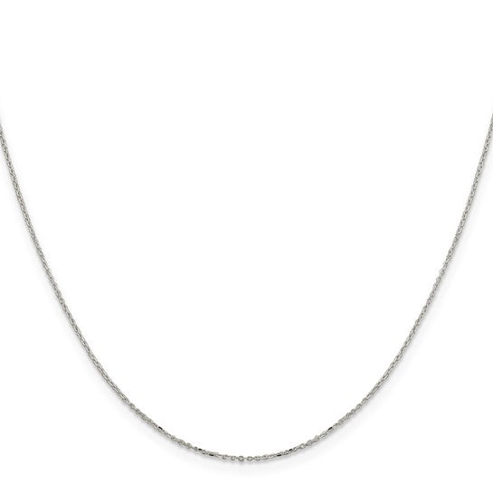 Sterling Silver Diamond Cut Cable Chain