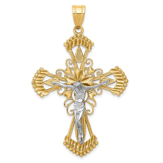 14K Jesus Cross 1