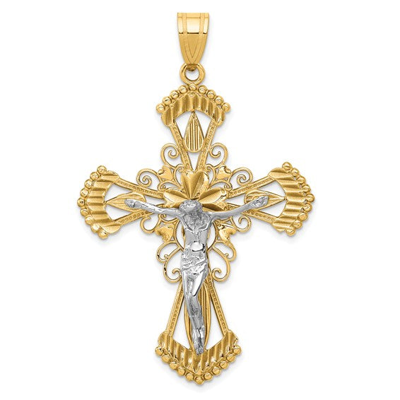 14K Jesus Cross 1