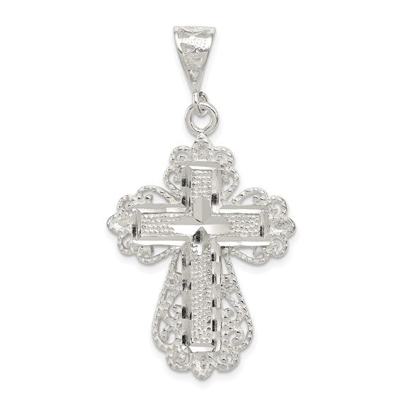 Sterling Silver Cut Cross Pendant