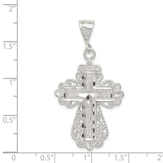 Sterling Silver Cut Cross Pendant